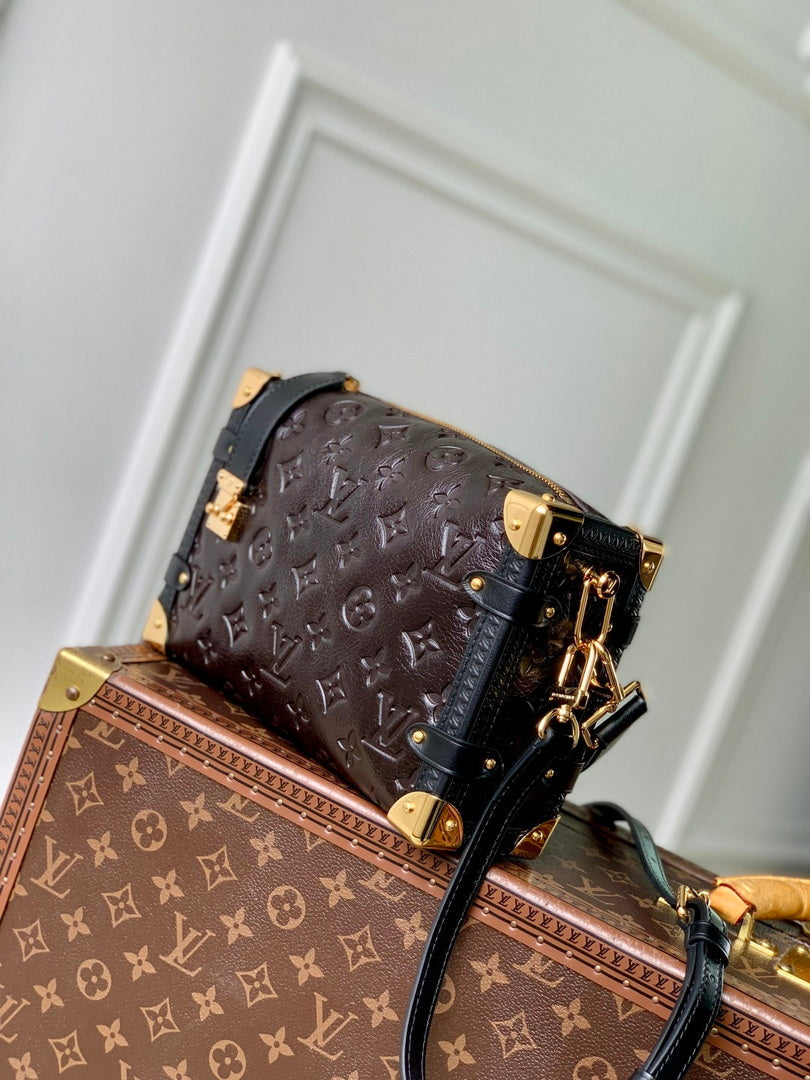 LV M26304 Louis Vuitton Side Trunk MM Bag Acajou