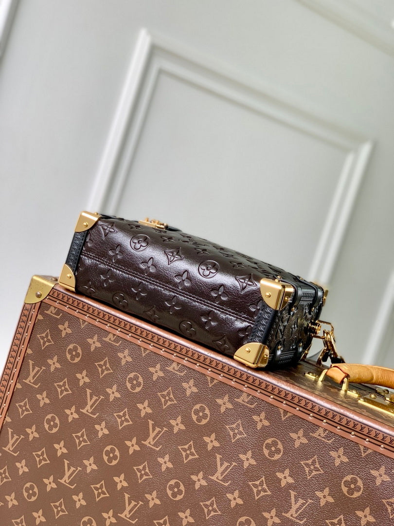 LV M26304 Louis Vuitton Side Trunk MM Bag Acajou