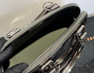 LV M26335 Louis Vuitton Alma BB Bag Silver Black - Default Title - View 6