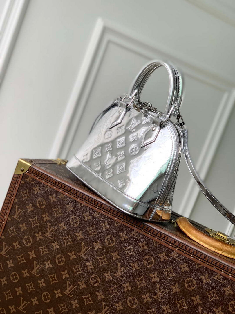 LV M26335 Louis Vuitton Alma BB Bag Silver