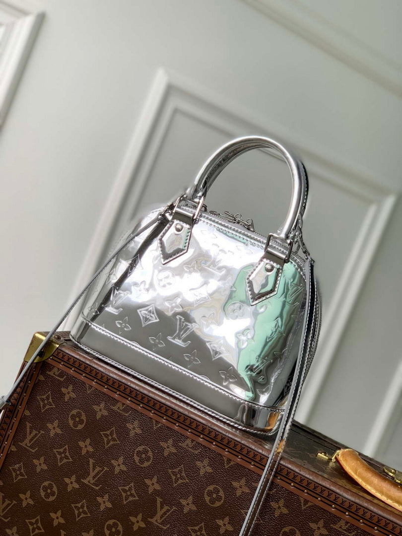 LV M26335 Louis Vuitton Alma BB Bag Silver