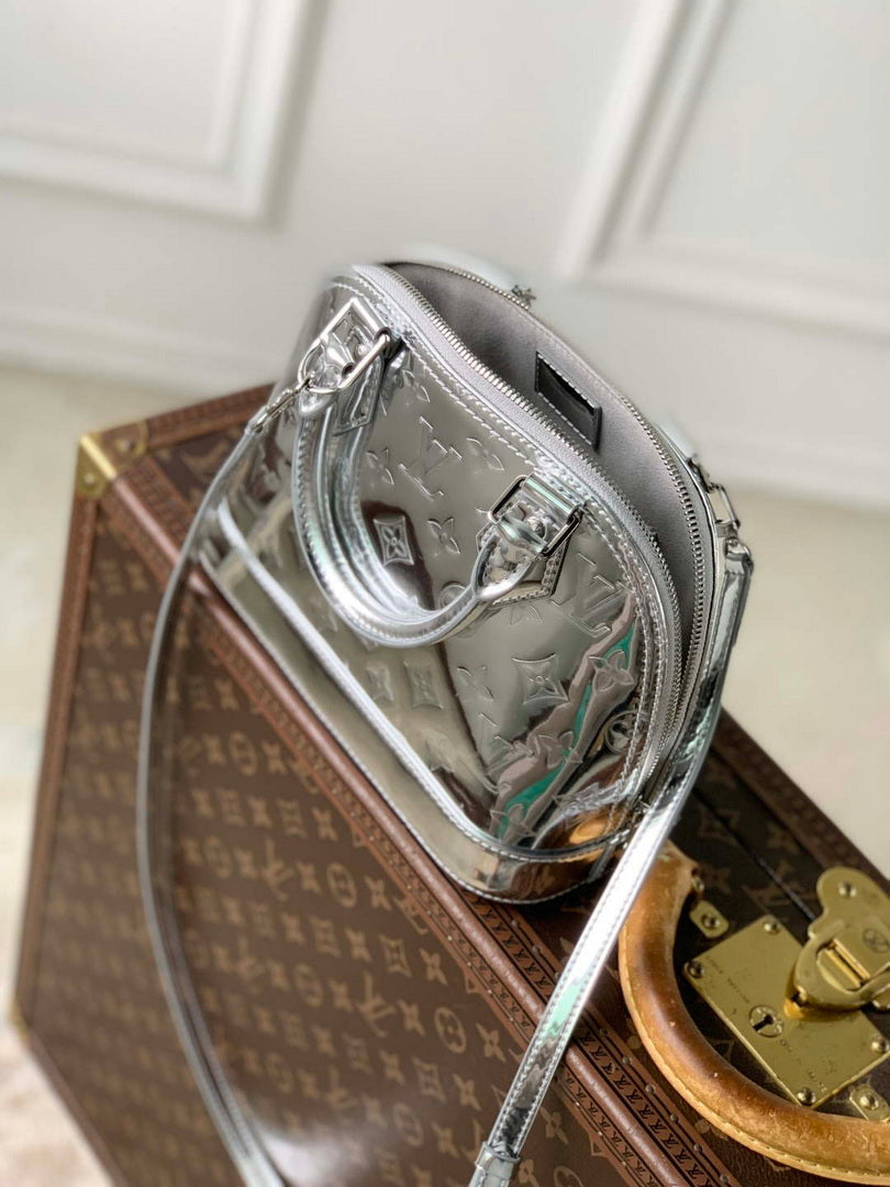 LV M26335 Louis Vuitton Alma BB Bag Silver