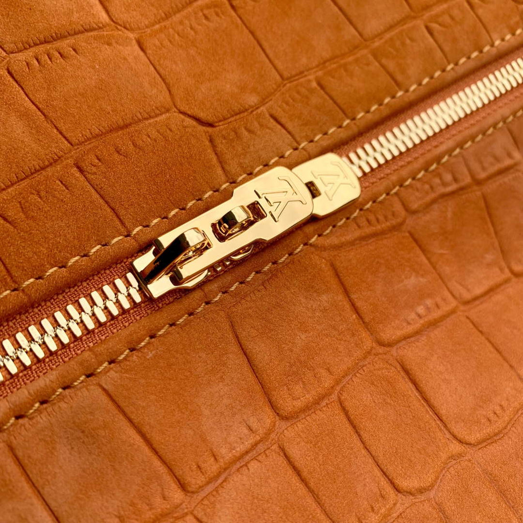 LV M26358 Louis Vuitton Express MM Bag Orange Crocodile Pattern