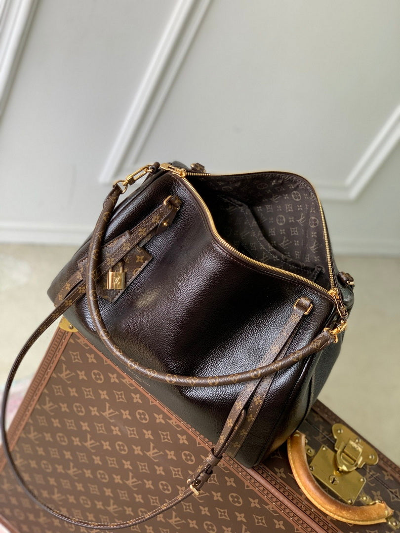 LV M26359 Louis Vuitton Express MM Bag Monogram Saga/Acajou