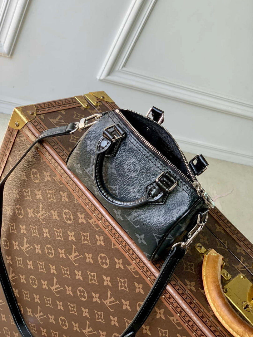 LV M26573 Louis Vuitton Nano Speedy Bag Black