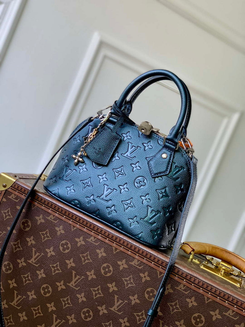 LV M26686 Louis Vuitton Alma BB Bag Shimmery Ink