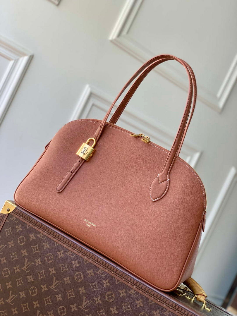 LV M26688 Louis Vuitton Low Key Duffle Tote Bag Cognac