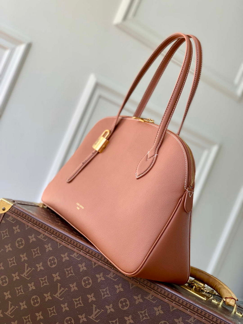LV M26688 Louis Vuitton Low Key Duffle Tote Bag Cognac
