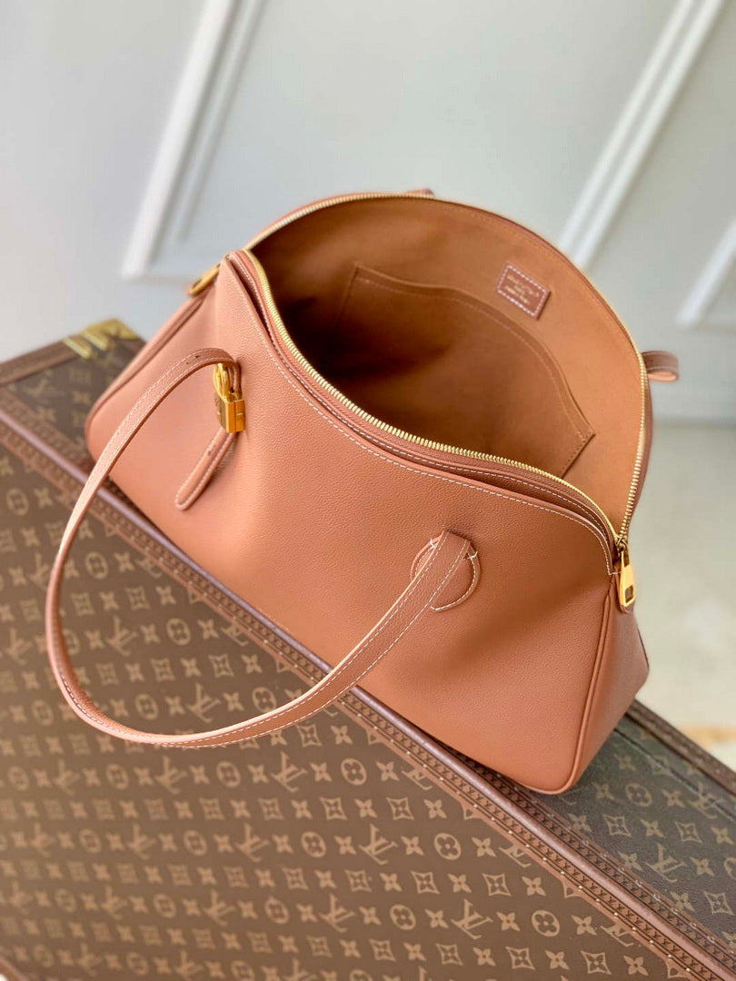 LV M26688 Louis Vuitton Low Key Duffle Tote Bag Cognac
