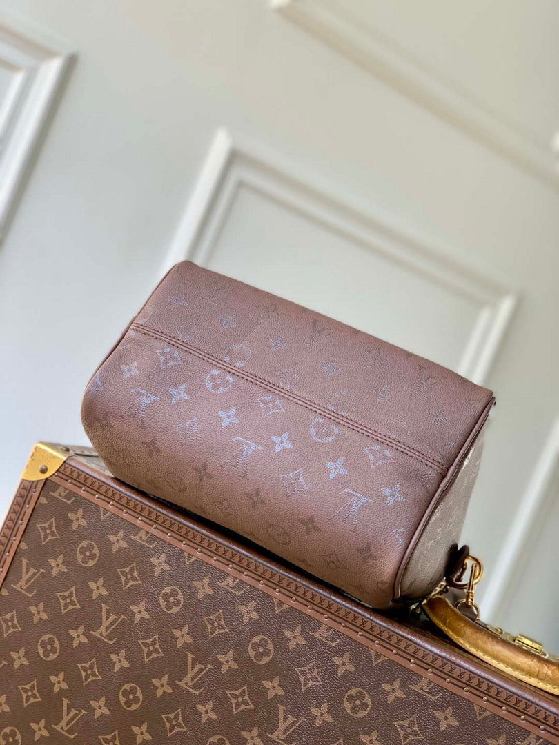 LV M26691 Louis Vuitton Speedy Soft Bandouliere 25 Bag Wine Red