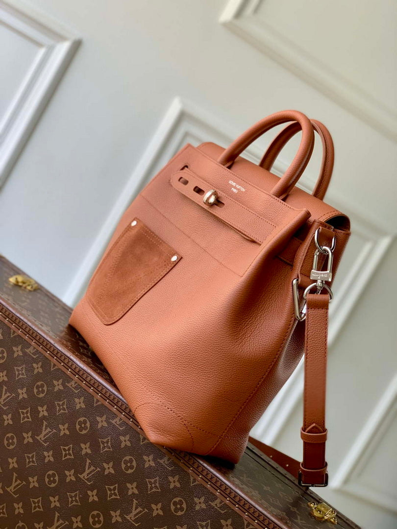 LV M26758 Louis Vuitton Steamer 30 Cross-body Bag Tan