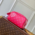 LV M26870 Louis Vuitton Mini Dopp Kit Bag Rose Pondichery Pink