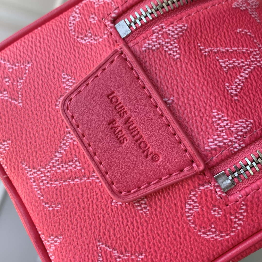 LV M26870 Louis Vuitton Mini Dopp Kit Bag Rose Pondichery Pink