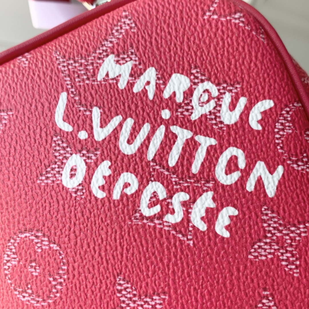 LV M26870 Louis Vuitton Mini Dopp Kit Bag Rose Pondichery Pink