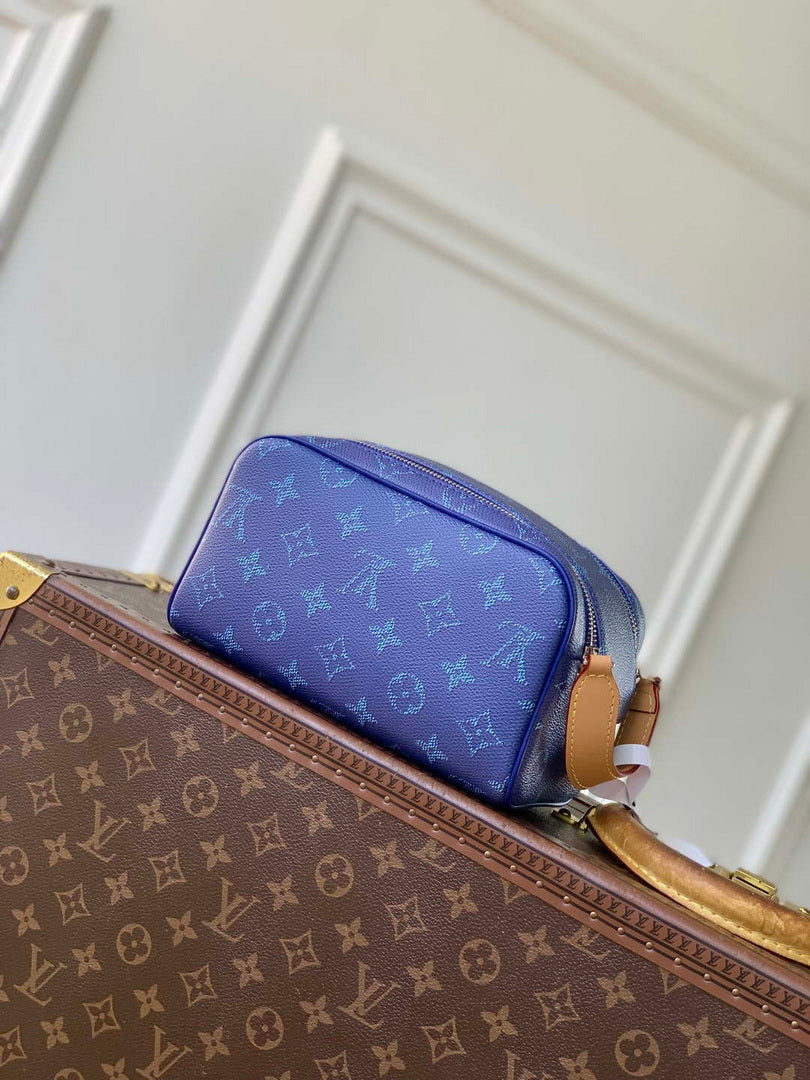 LV M26872 Louis Vuitton Mini Dopp Kit Bag Ocean Blue