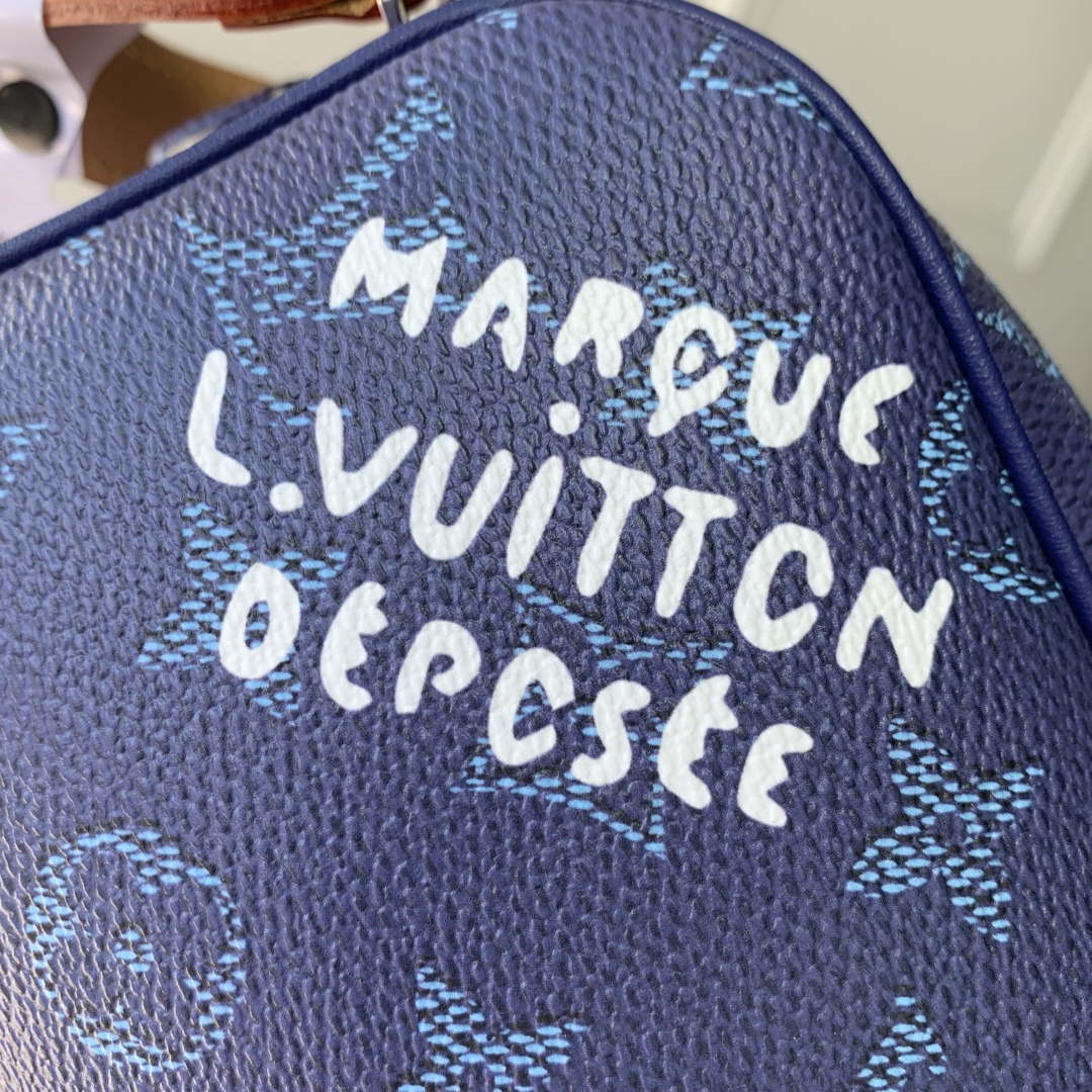 LV M26872 Louis Vuitton Mini Dopp Kit Bag Ocean Blue