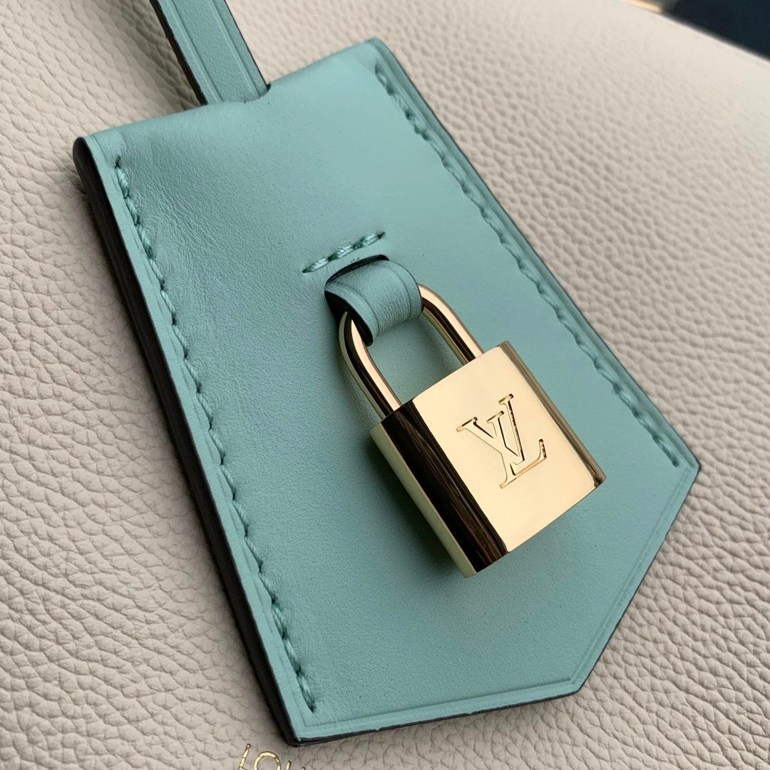 LV M26905 Louis Vuitton Express PM Handbag Ivory/Olympian Blue