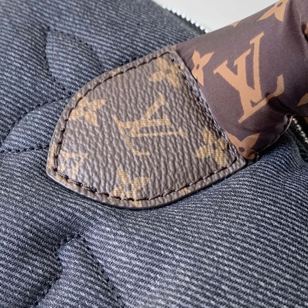 LV M26956 Louis Vuitton Speedy Bandouliere 25 Bag Black Jeans