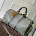LV M26959 Louis Vuitton Keepall Bandouliere 50 Bag Khaki Green