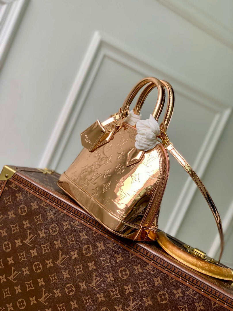 LV M27037 Louis Vuitton Alma BB Bag Copper