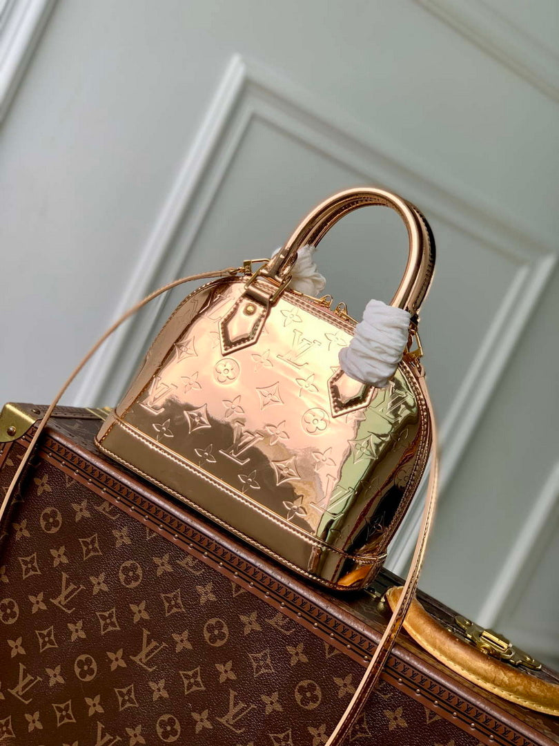 LV M27037 Louis Vuitton Alma BB Bag Copper