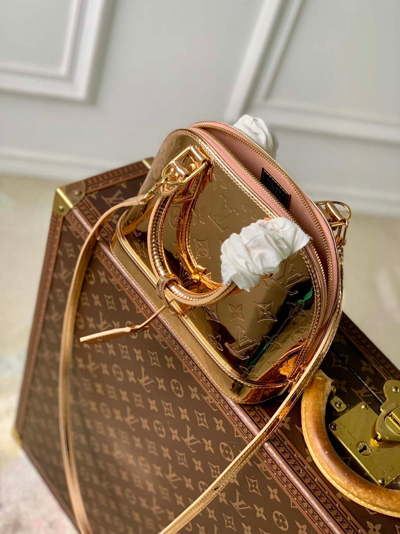 LV M27037 Louis Vuitton Alma BB Bag Copper