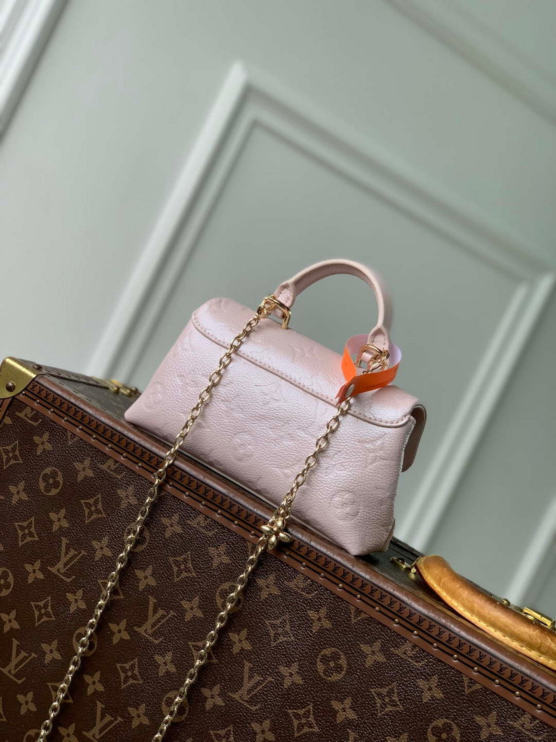 LV M27043 Louis Vuitton Nano Madeleine Bag Snowy Pearl