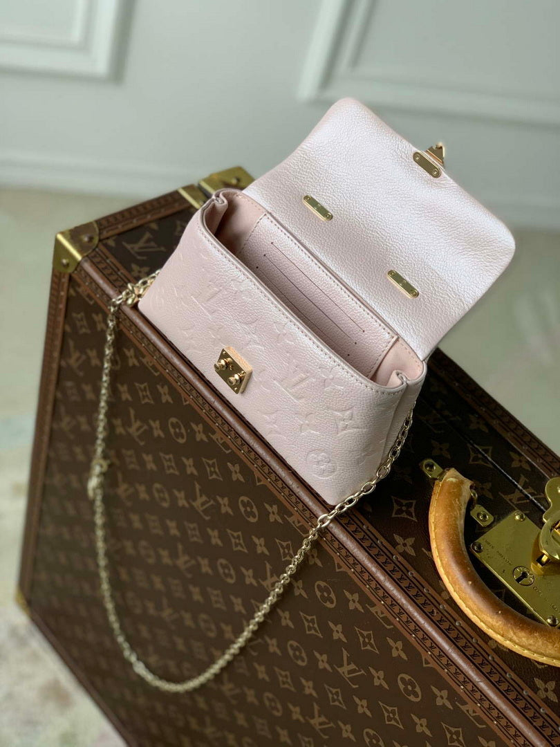 LV M27043 Louis Vuitton Nano Madeleine Bag Snowy Pearl