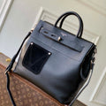 LV M27061 Louis Vuitton Steamer 30 Cross-body Bag Black