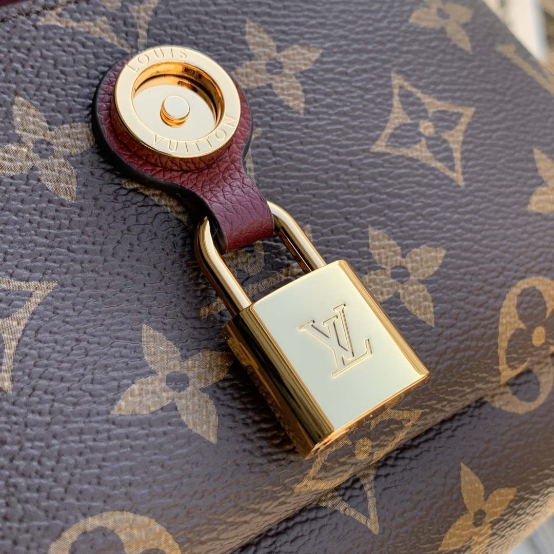 LV M27067 Louis Vuitton Saint Germain BB Handbag Wine Red
