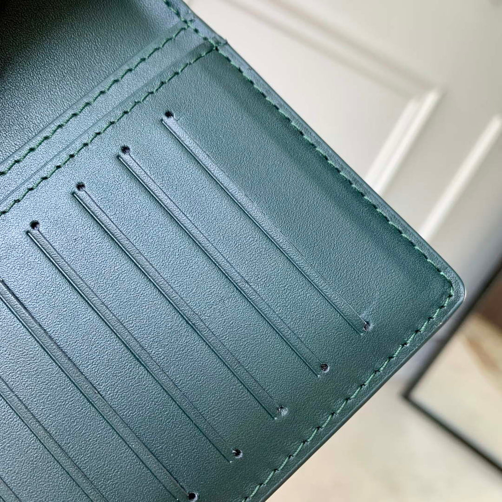 LV M61697 Louis Vuitton Brazza Wallet Dark green