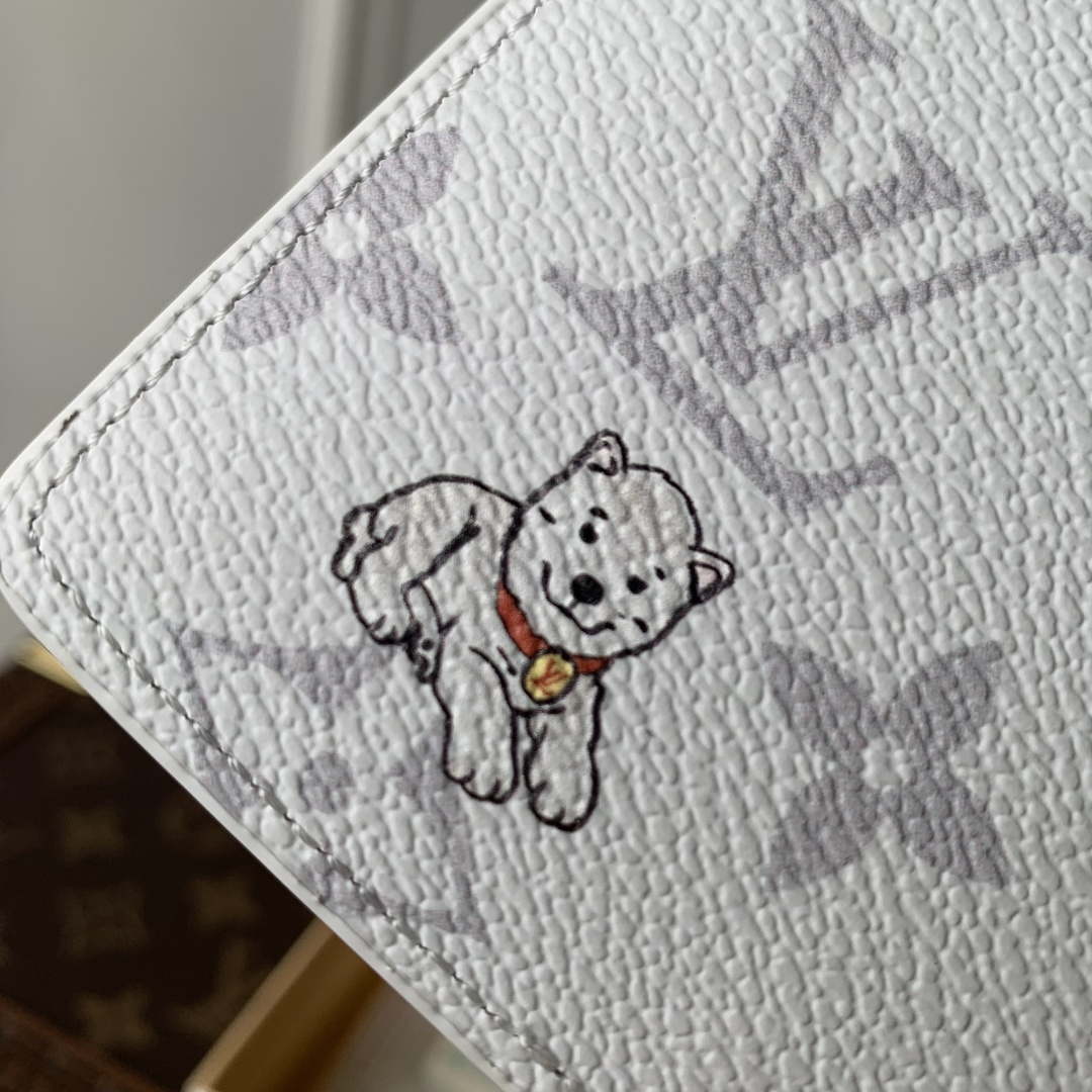LV M27082 Louis Vuitton Multiple Wallet White