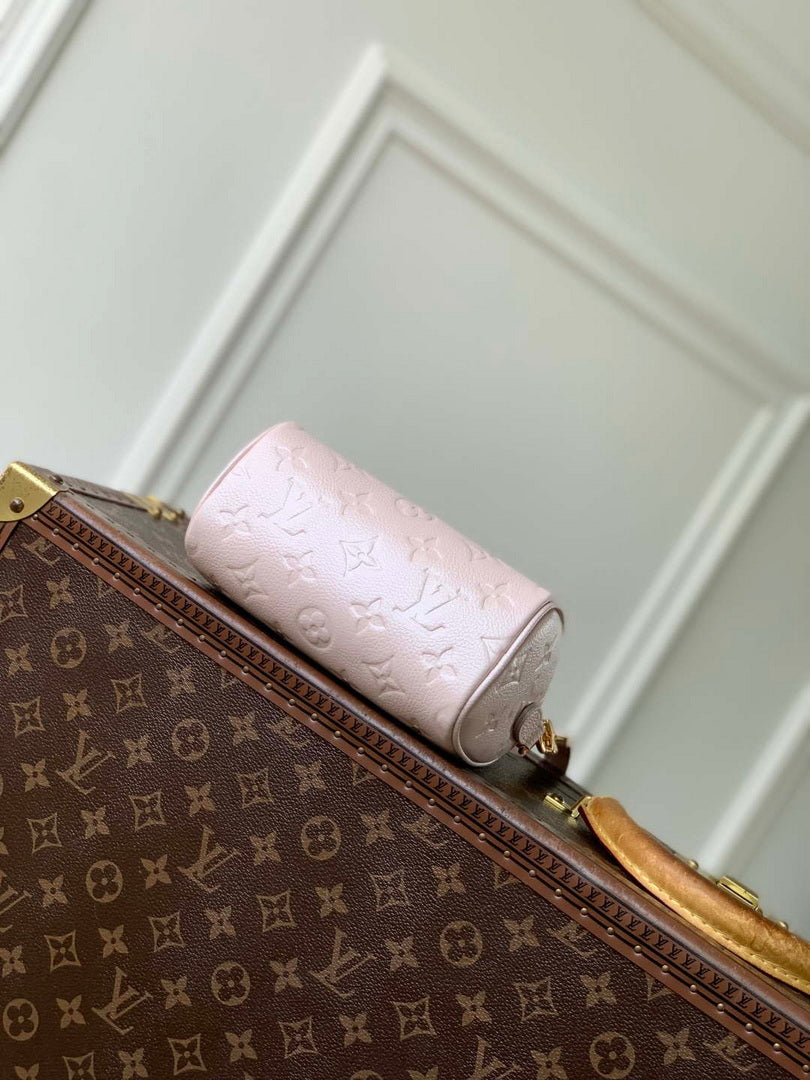 LV M27107 Louis Vuitton Nano Speedy Bag Snowy Pearl