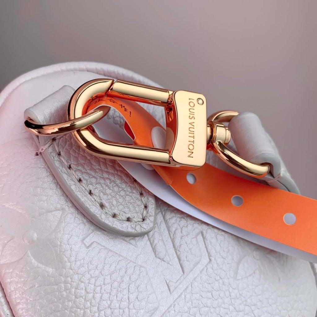 LV M27107 Louis Vuitton Nano Speedy Bag Snowy Pearl