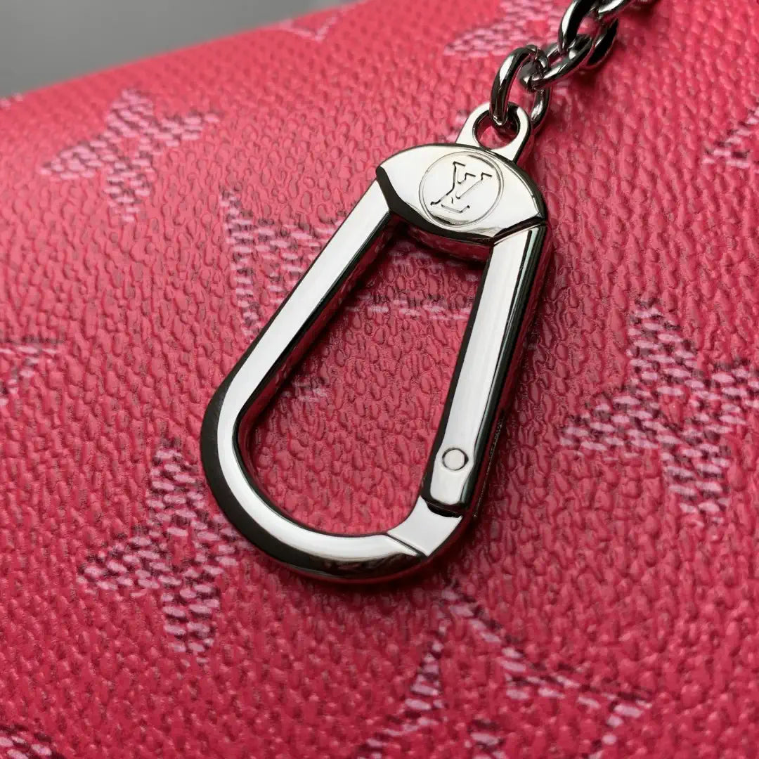 LV M27108 Louis Vuitton Key Pouch M Pondicherry Pink