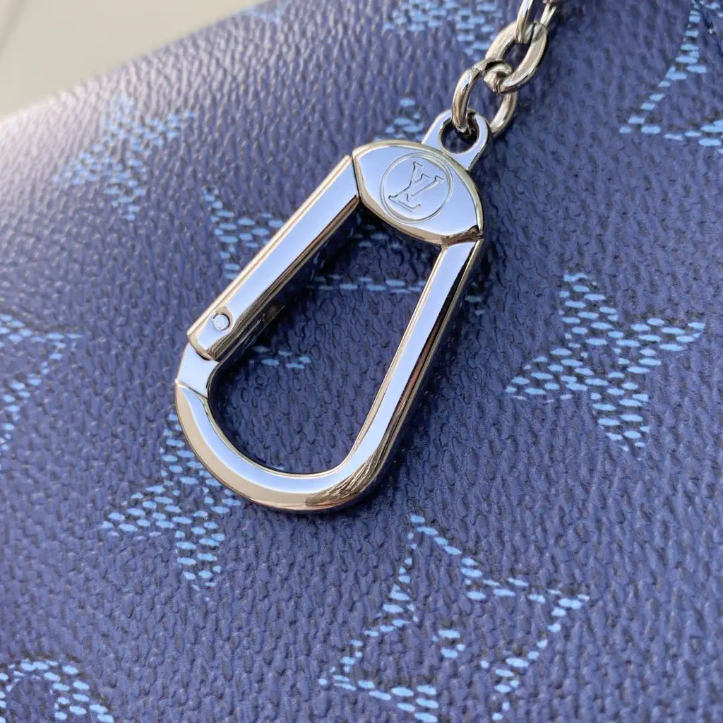 LV M27109 Louis Vuitton Key Pouch M Ocean Blue