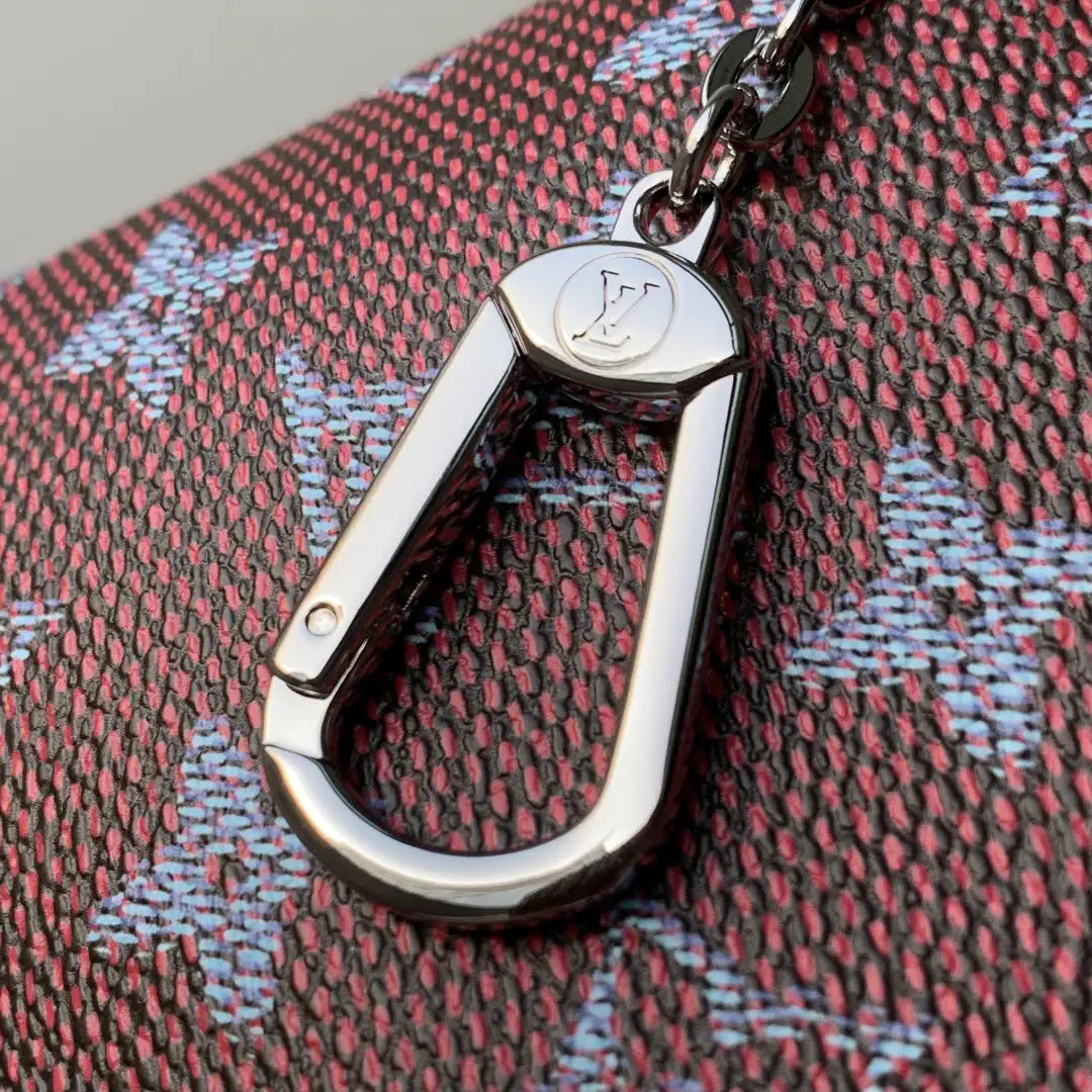 LV M27109 Louis Vuitton Key Pouch M Purple Red