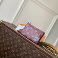 LV M27141 Louis Vuitton Key Pouch S Wine Red