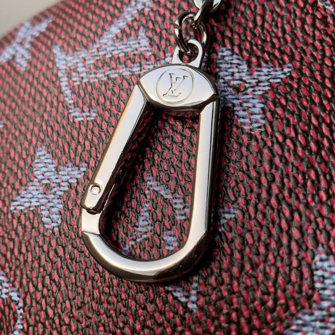 LV M27141 Louis Vuitton Key Pouch S Wine Red