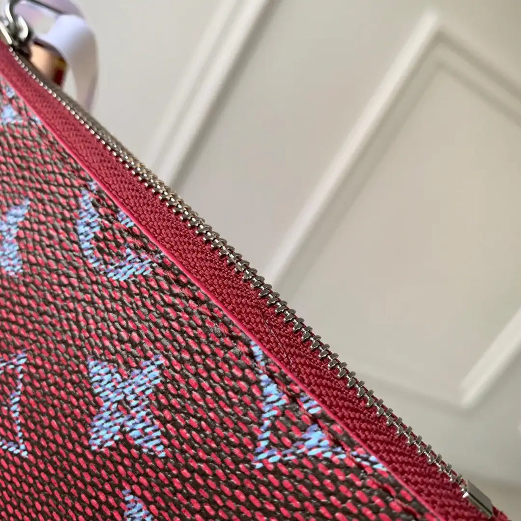 LV M27141 Louis Vuitton Key Pouch S Wine Red