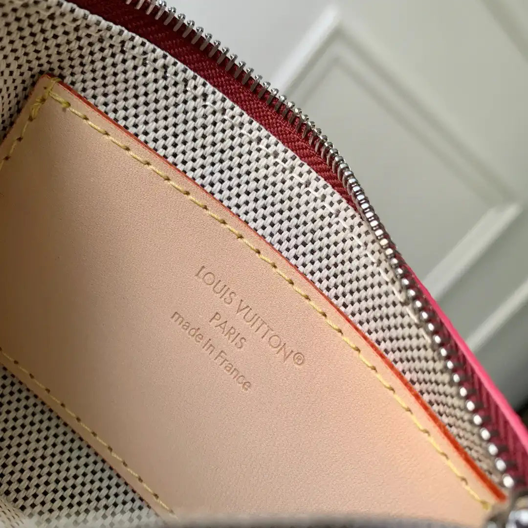 LV M27141 Louis Vuitton Key Pouch S Wine Red