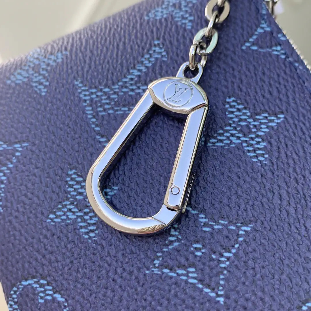 LV M27112 Louis Vuitton Key Pouch S Ocean Blue