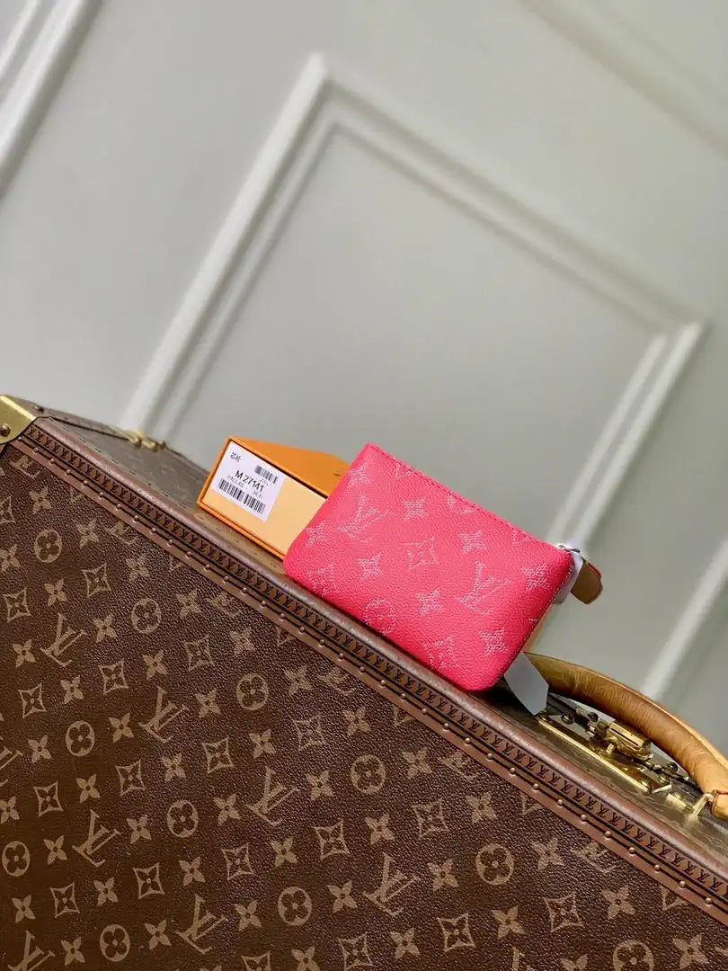 LV M27141 Louis Vuitton Key Pouch S Rose Red