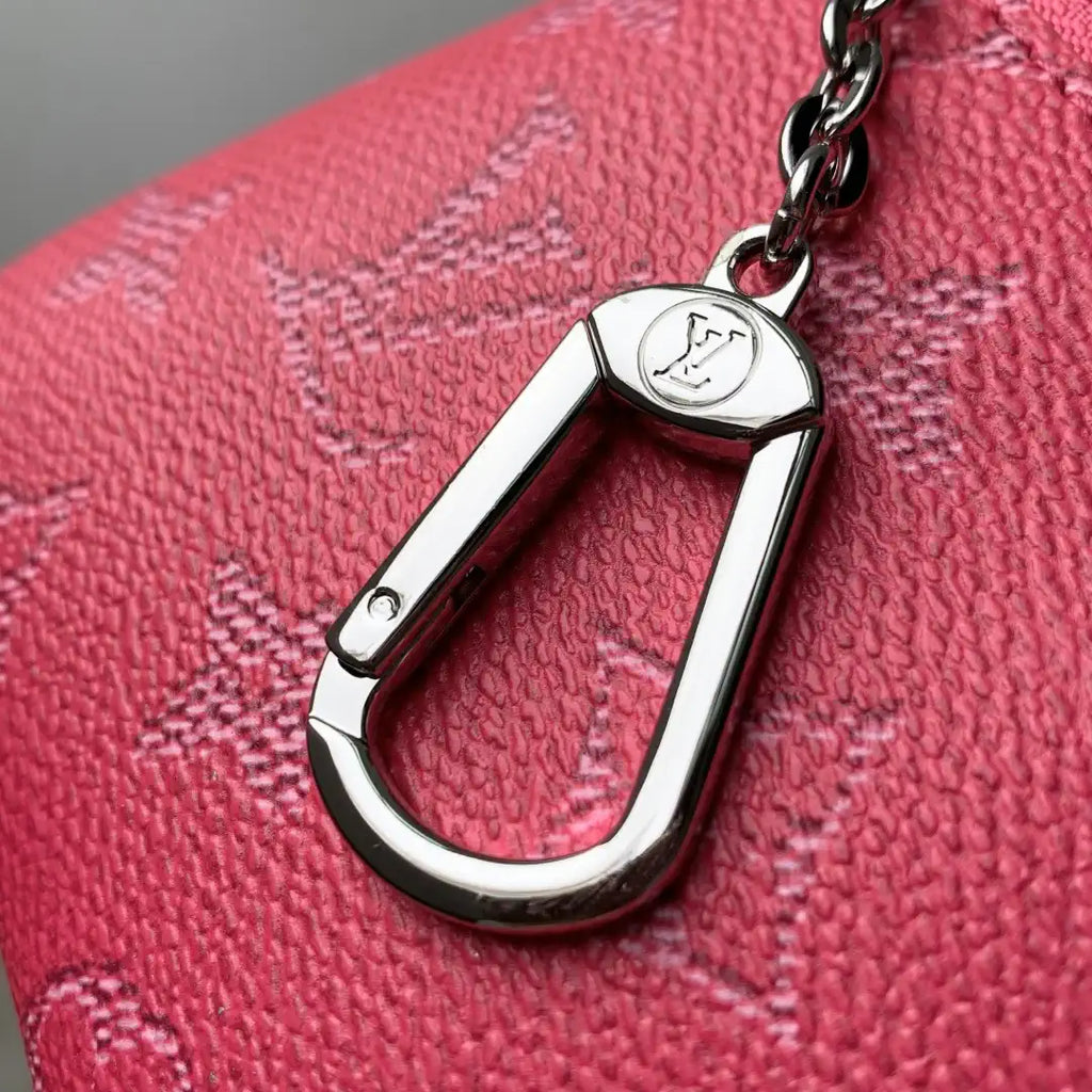 LV M27141 Louis Vuitton Key Pouch S Rose Red