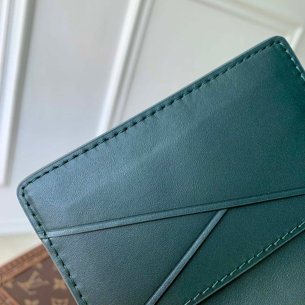 LV M27149 Louis Vuitton Pocket Organizer Forest Green
