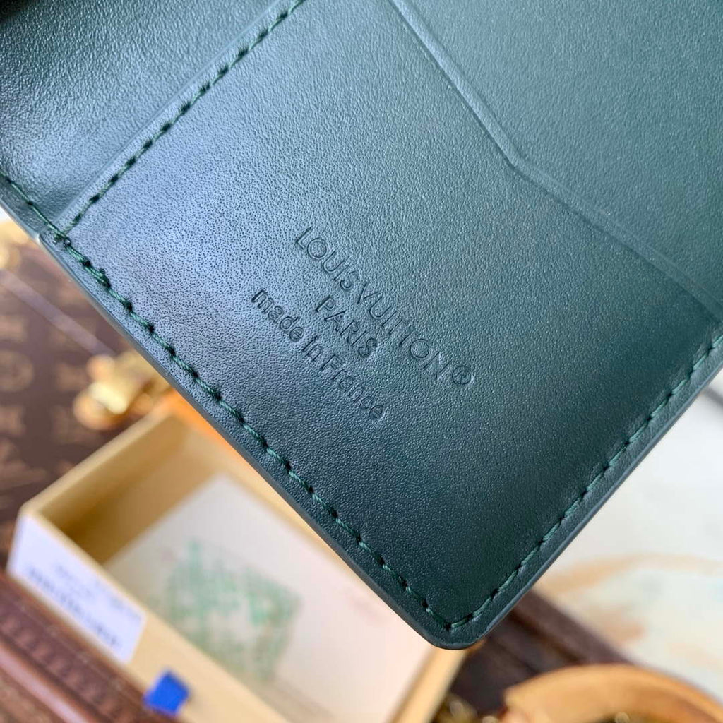LV M27149 Louis Vuitton Pocket Organizer Forest Green