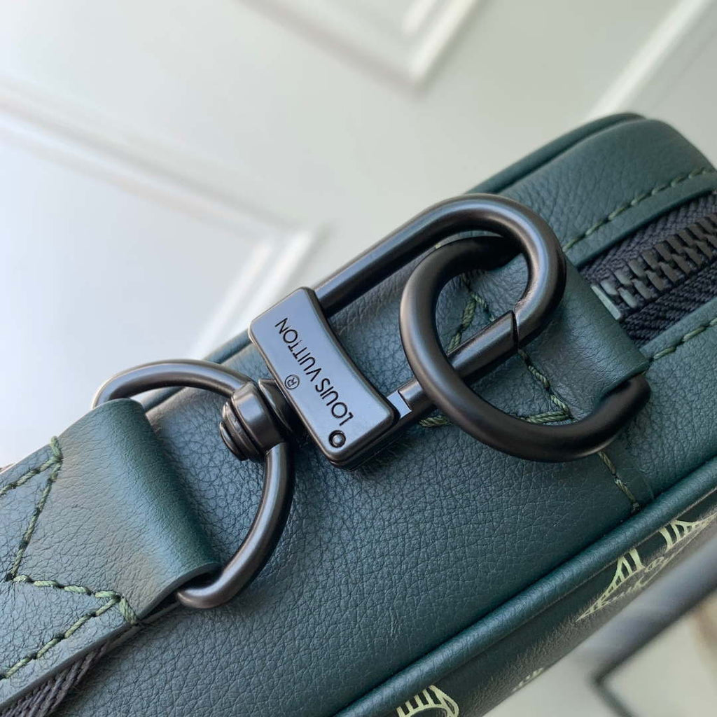 LV M27154 Louis Vuitton Trio Messenger Bag Forest Green