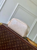 LV M27158 Louis Vuitton Mini Dopp Kit Bag Apricot