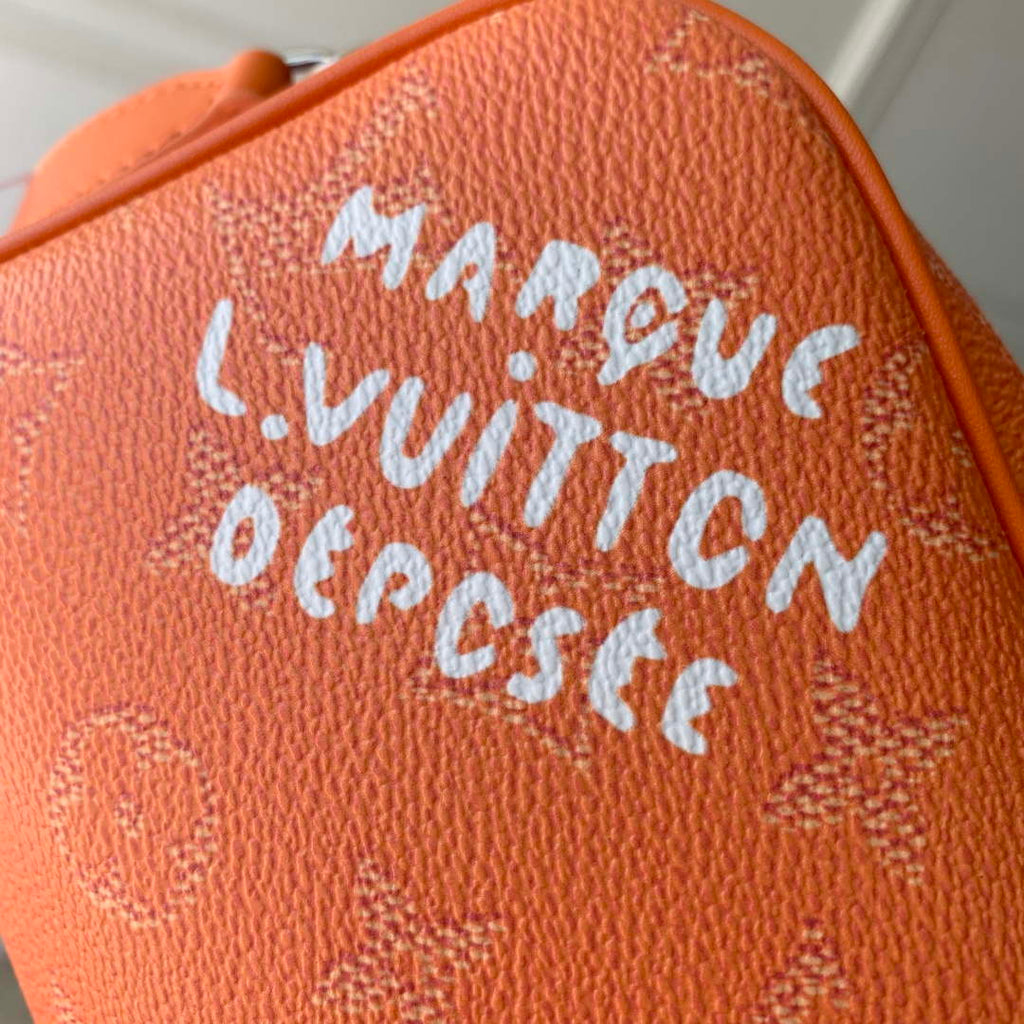 LV M27158 Louis Vuitton Mini Dopp Kit Bag Orange