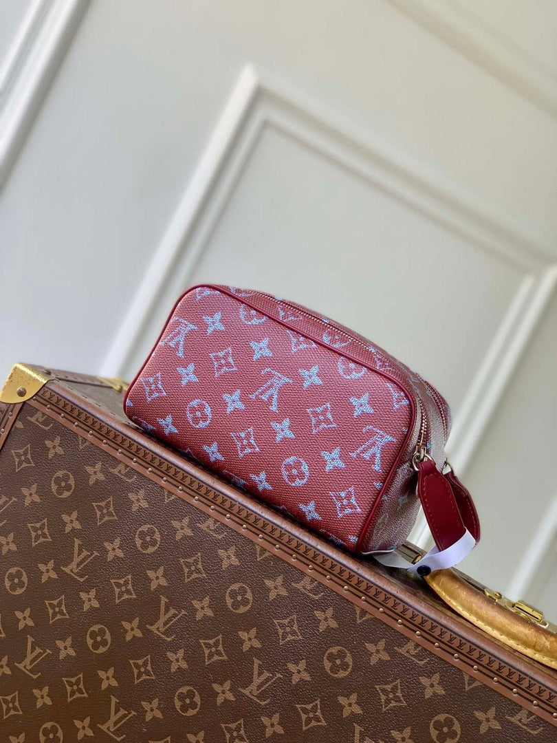 LV M27158 Louis Vuitton Mini Dopp Kit Bag Purple